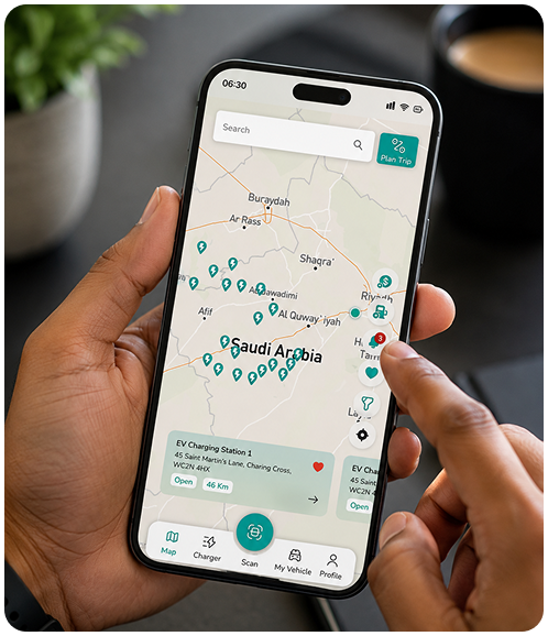 Management system map on phone